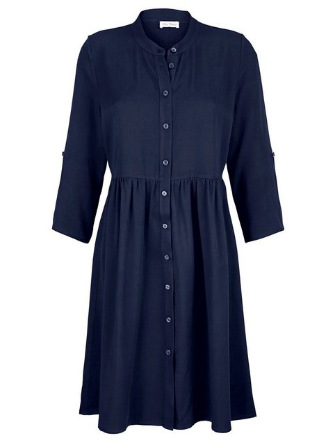 Alba Moda Kleid mit kleinen Raffungen im Taillenbereich in blau