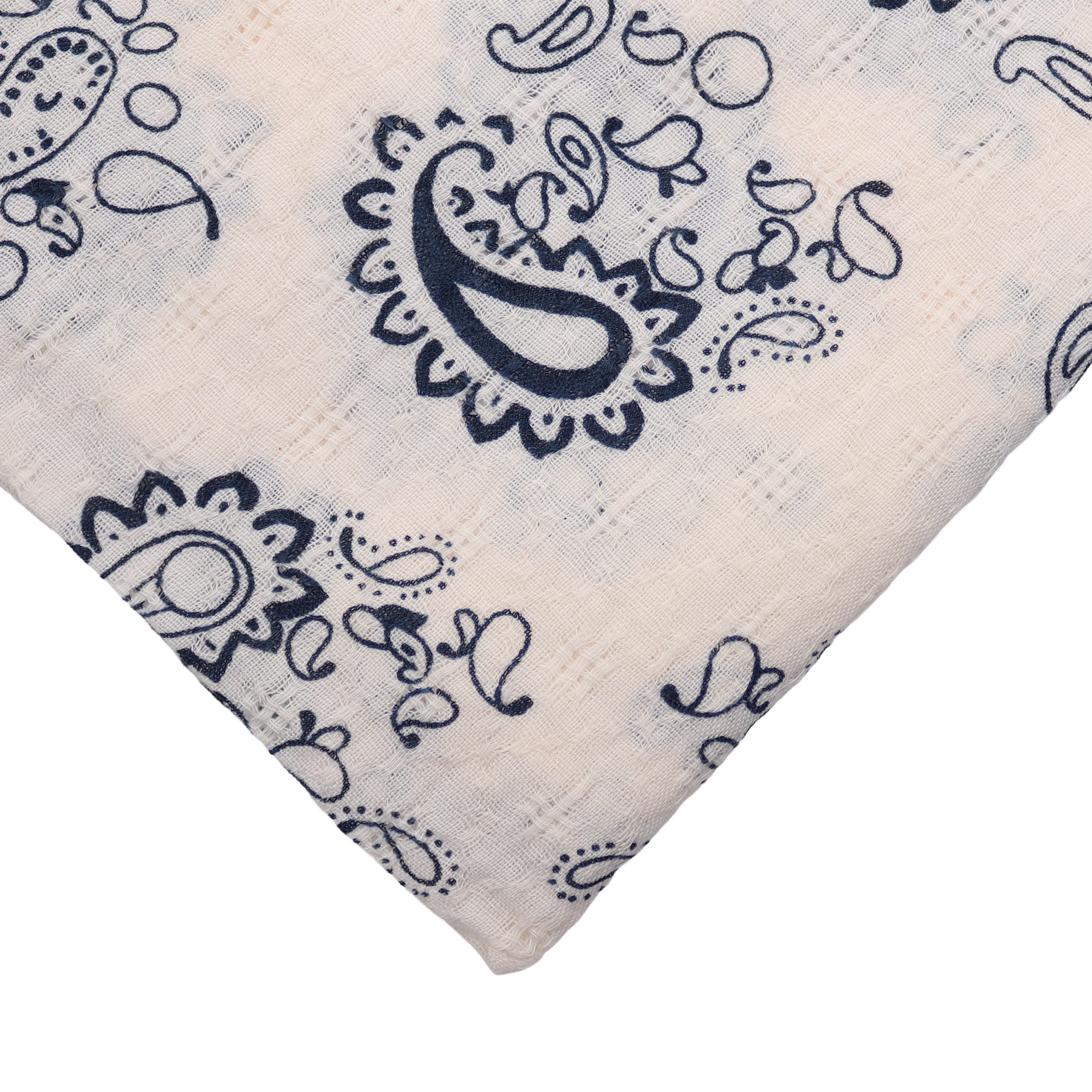 MIRROSI Nickituch ierecktuch ca. 60 × 60 cm, wunderschönes Paisley-Muster, Damen Halstuch ideal für Frühling, Sommer oder Herbst