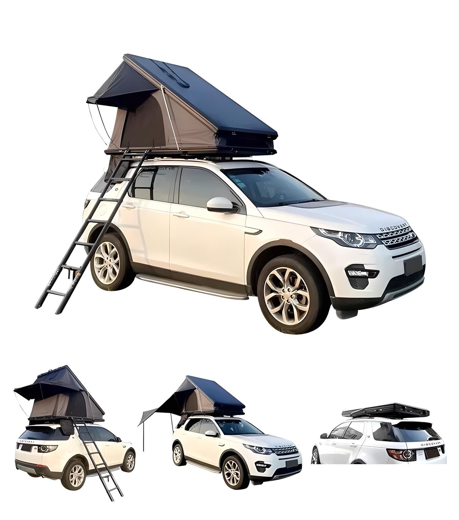 Dachzelt Autodachzelt Aluminium Hardcase Dachzelt Auto Camping LED Dachträger