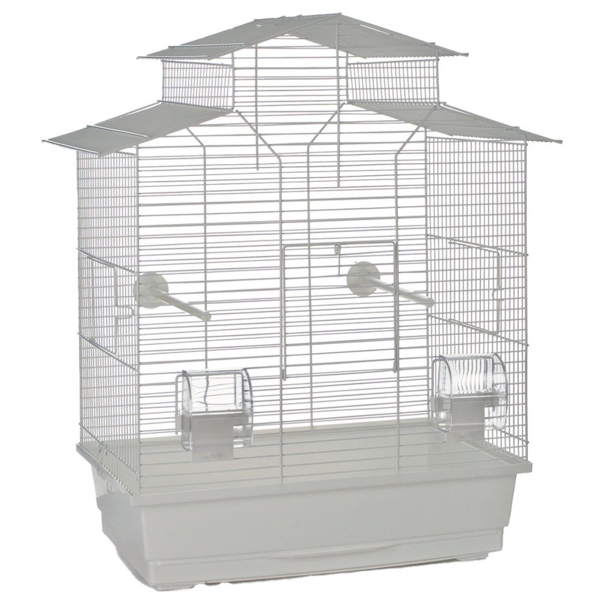 Beeztees Vogelkäfig Vogelkäfig Iza 2 Pagoda weiß günstig online kaufen