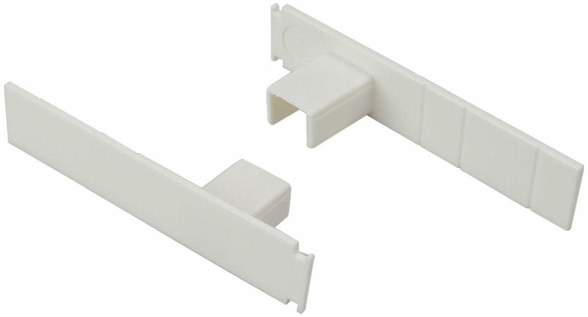 Liedeco Sichtschutzbefestigungen Zubehör-Set Seitendeckel, Vorhangschienen, günstig online kaufen