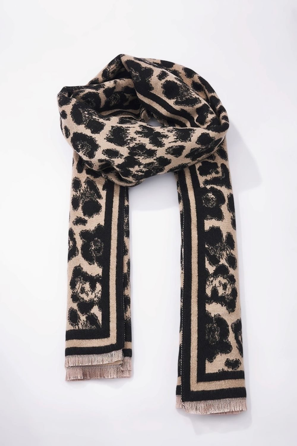 XXL-Schal Leopardenmuster XXL Damen-Wollschal – stilvoll, warm und unverzichtbar