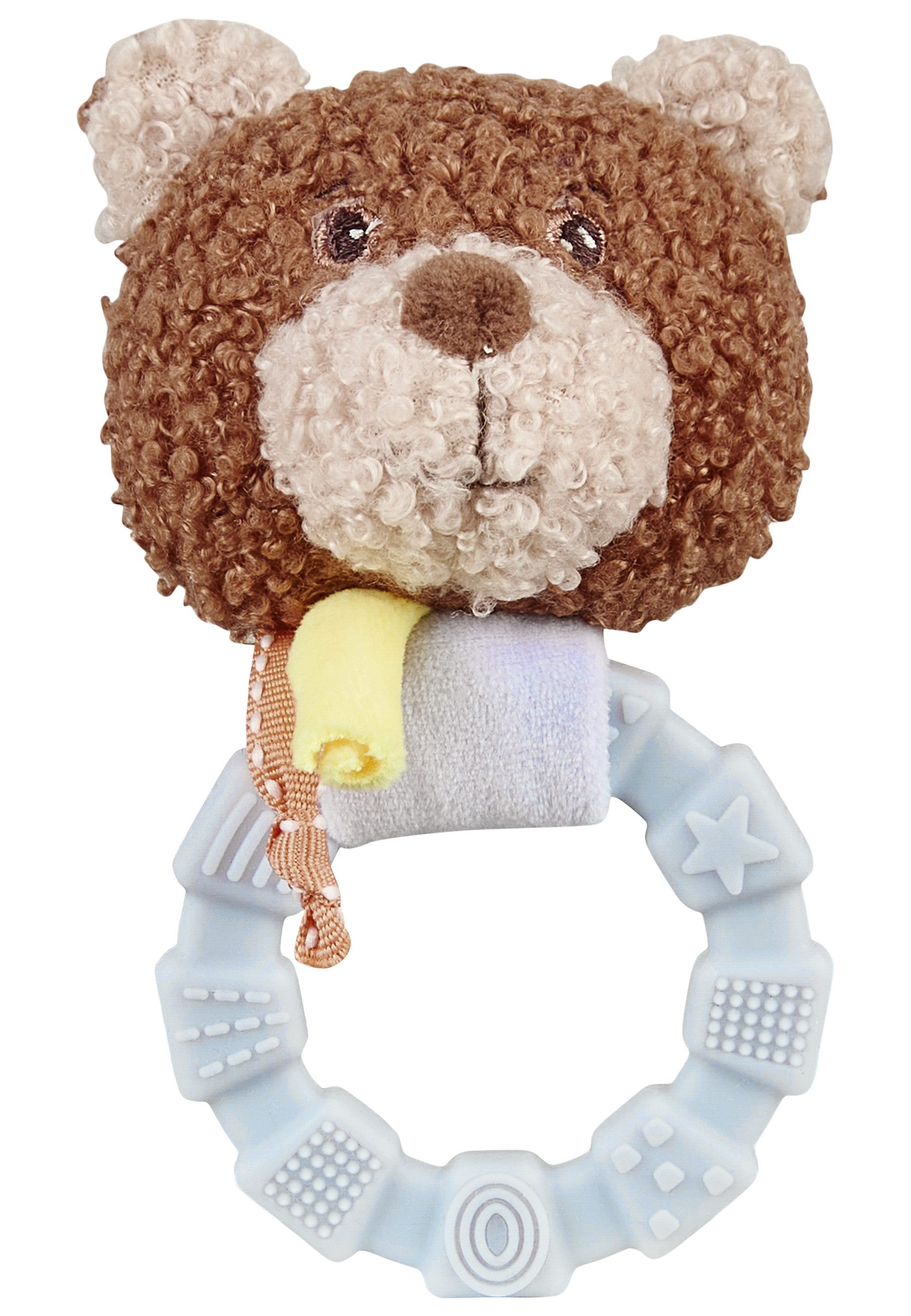 Sterntaler® Greifling Greifling BÄR Bob (0-tlg), kuschelig weiche Spielfigur, mit Rassel, Silikonring