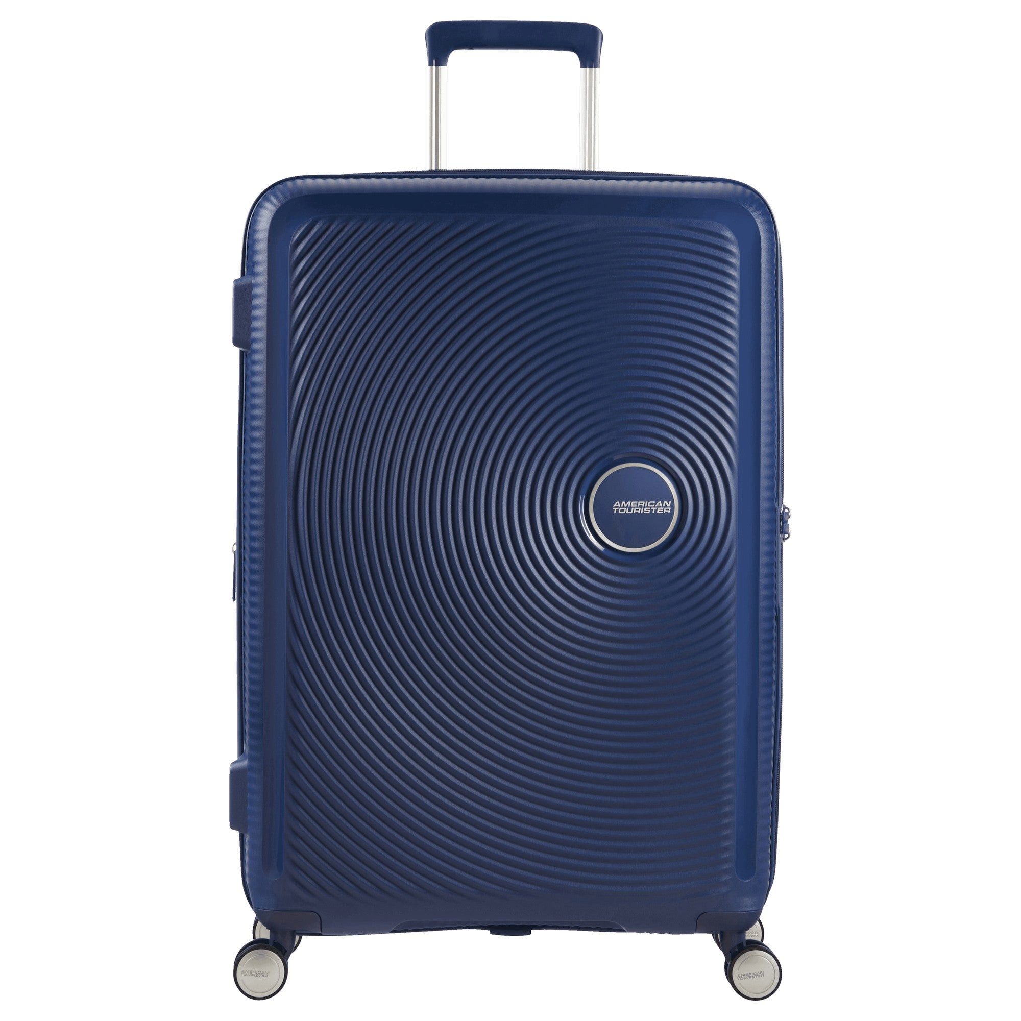 American Tourister® Koffer Soundbox - 4-Rollen-Trolley 67 cm erw. (blau), 4 Rollen Rollen