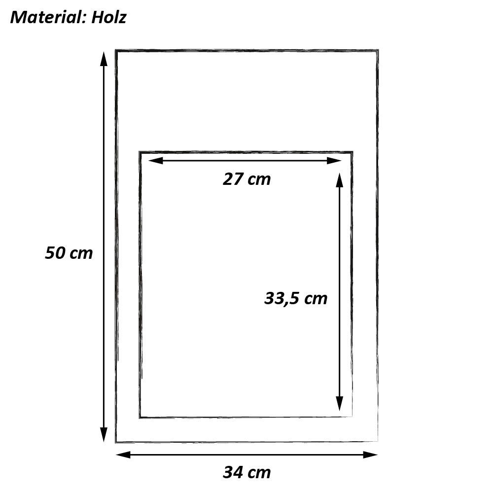 Wellgro Memoboard Nostalgische Holz-Kreide-Tafel günstig online kaufen