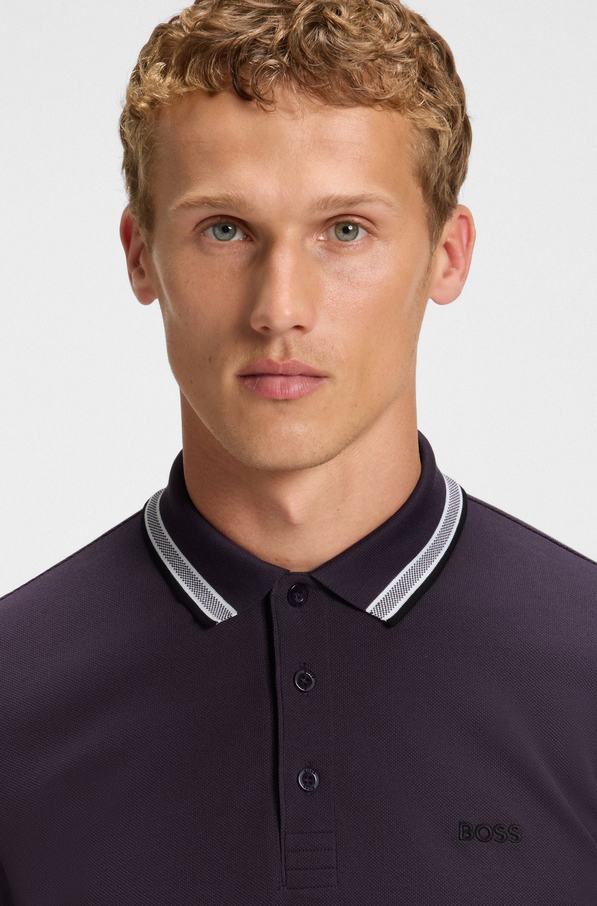 BOSS GREEN Poloshirt Paddy mit kontrastfarbenen günstig online kaufen