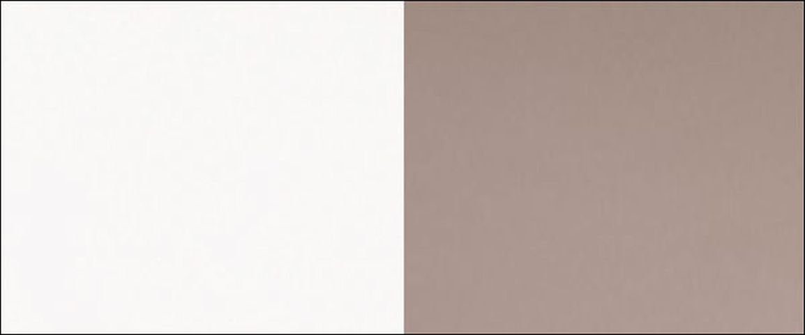 vollintegriert / Feldmann-Wohnen Sockel matt 45cm Bonn, B/H: Geschirrspülerfront 71,3cm weiß Front Frontblende matt kupfer rosé /