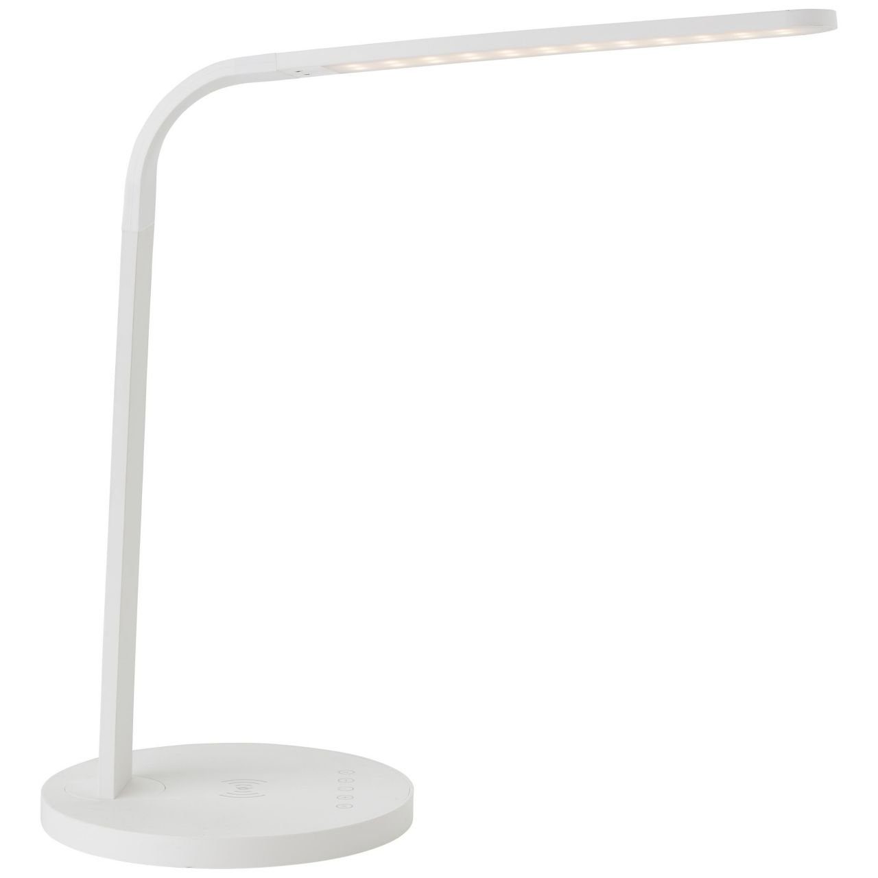 Tischleuchte mit Idelle Induktionsladeschale 1x LED Tischleuchte weiß, Lampe, LED i 2900-5300K, Idelle, Brilliant