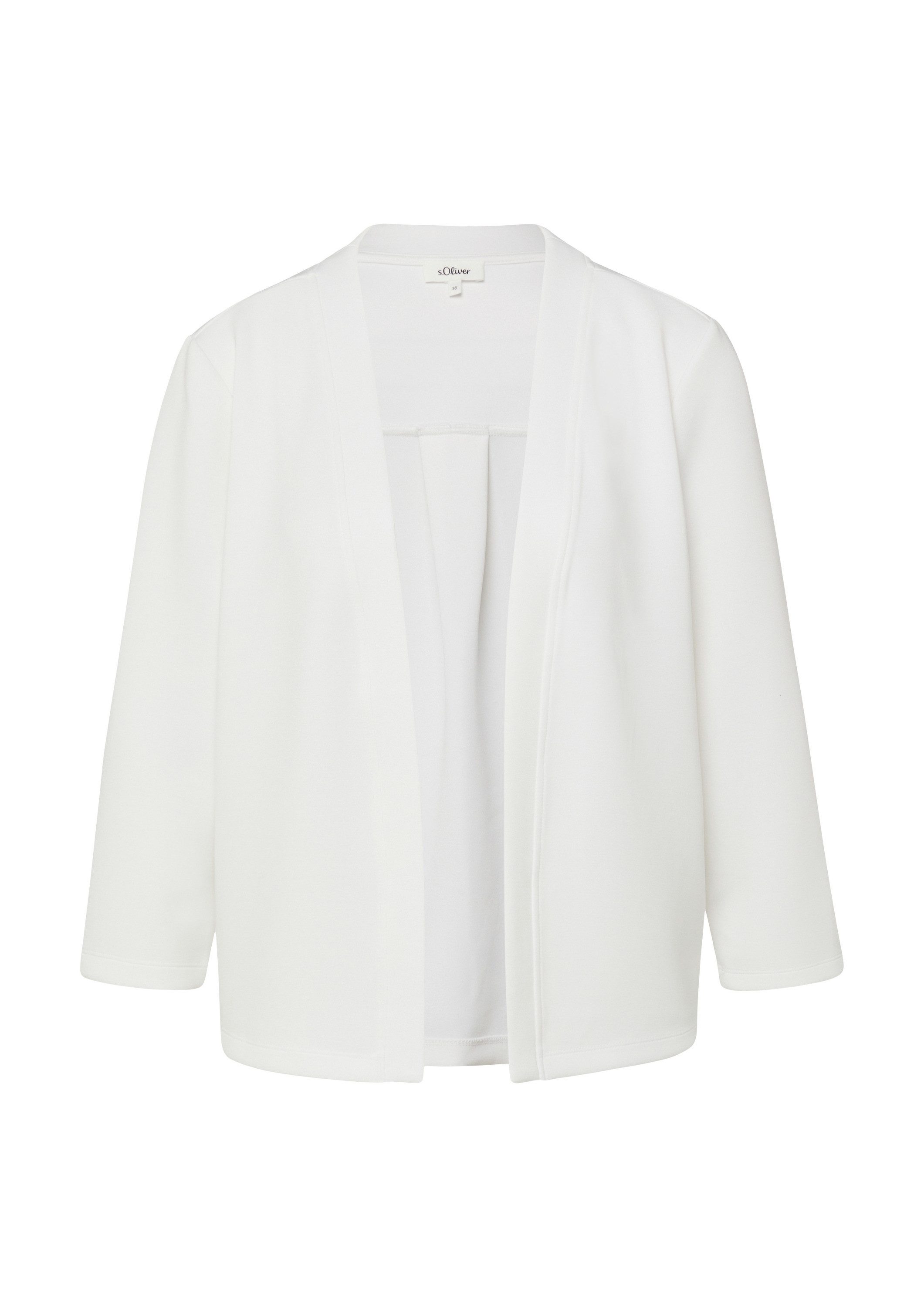 s.Oliver Sweatjacke Sweatshirt Jacke Scuba-Jacke