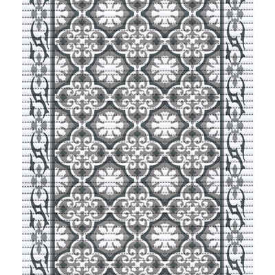 Badematte Bodenbelag NOVA SOFT Läufer Kachel Polyester grau 100 cm matches21 HOME & HOBBY, Höhe 5 mm, Kunststoff