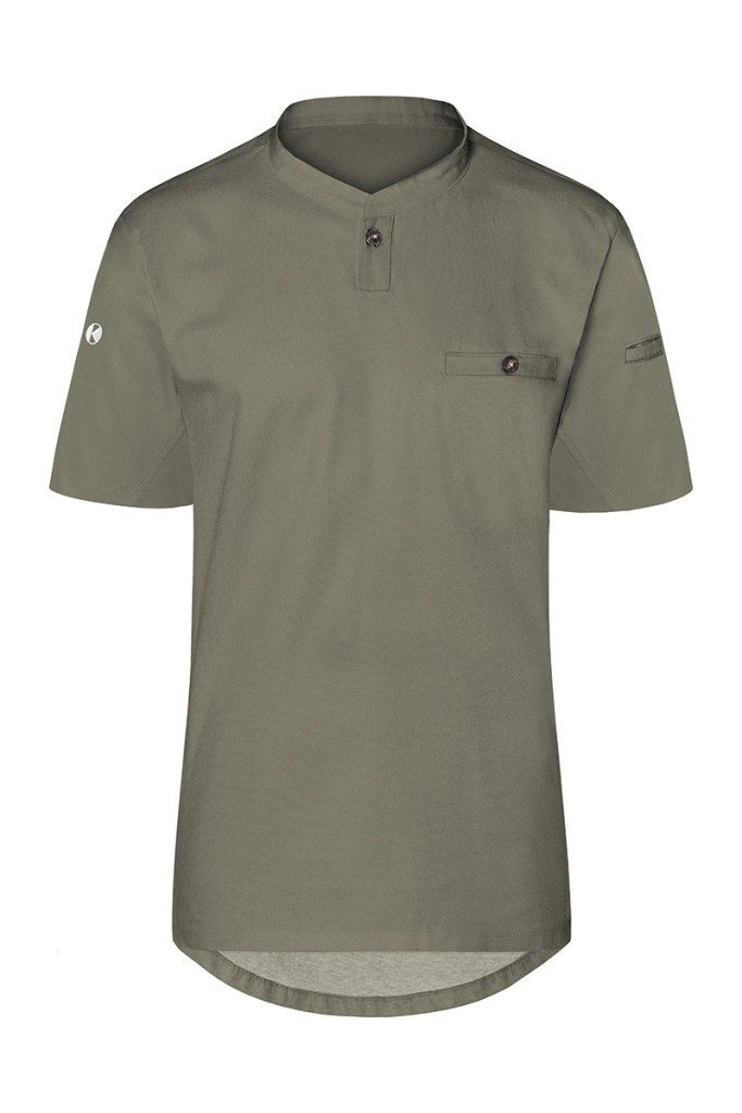 Kurzarmshirt KARLOWSKY Herren Arbeitsshirt PERFORMANCE Kurzarm Slim Salbei