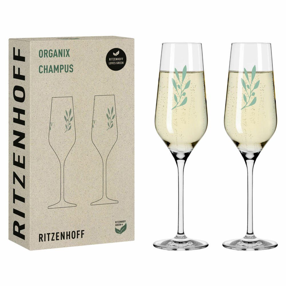 Champagnerglas 2er-Set Organix 001