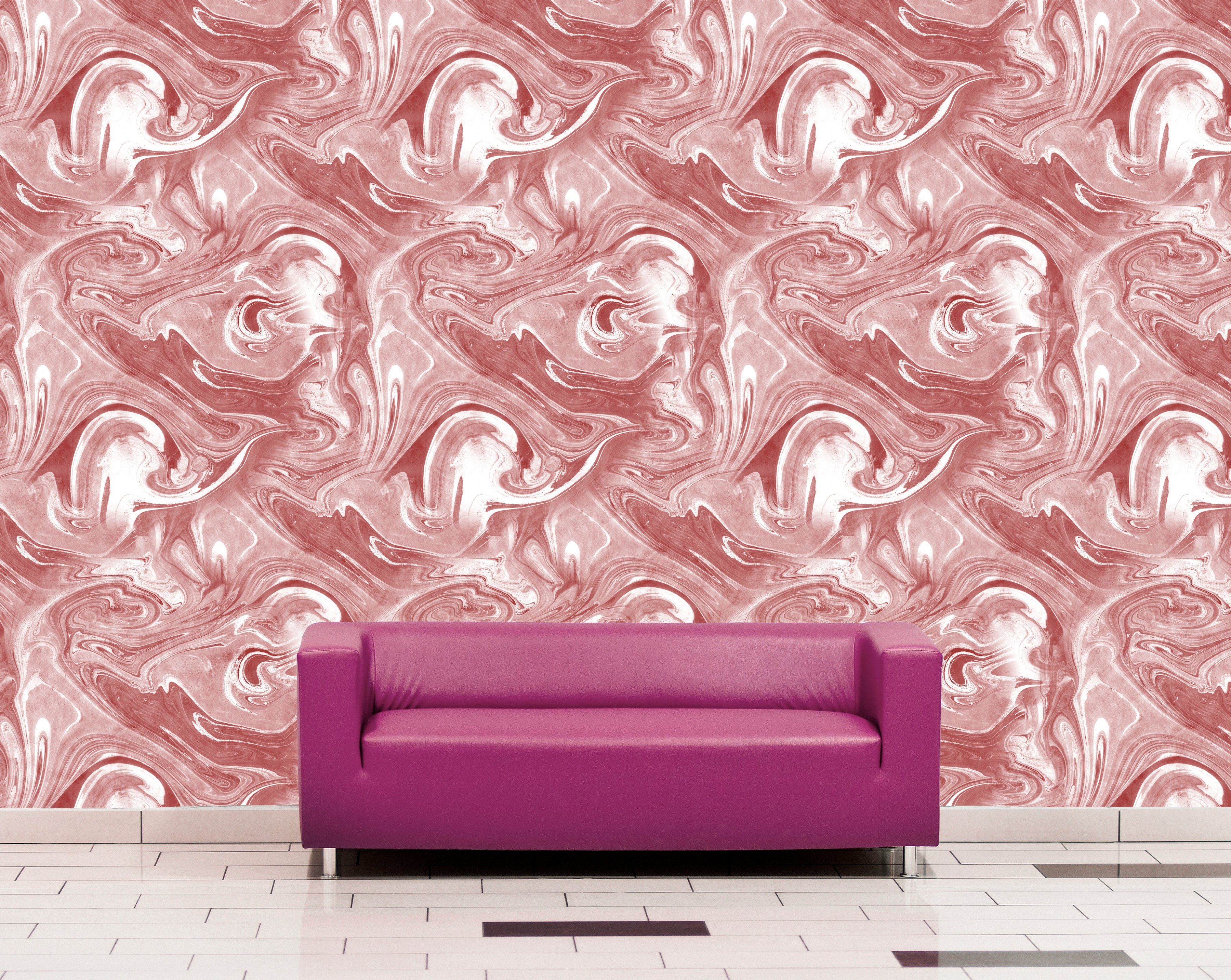 queence Vinyltapete Noad, glatt, Antikoptik, Barock, Kunst, bedruckt, 90x250cm, selbstklebend, kinderleichte Anbringung, Sticker