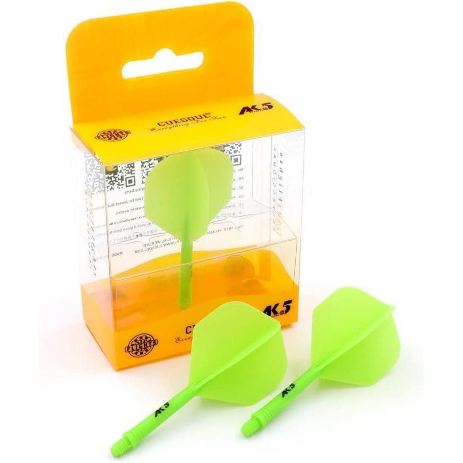 LuxusKollektion Pfeilschaft Dartschäfte Flights personalisiert 3er Set standard-grün-M CSAK-53XYS