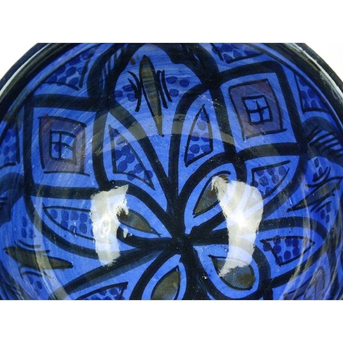 1-tlg), handrabeit Keramikschale, marokkanische SIMANDRA Blau Orientalische Schüssel Keramik, (XXL,