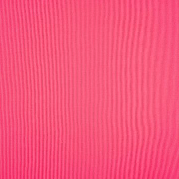 SCHÖNER LEBEN. Stoff Strickschlauch Bündchenstoff gerippt NEON pink 35cm Breite, allergikergeeignet