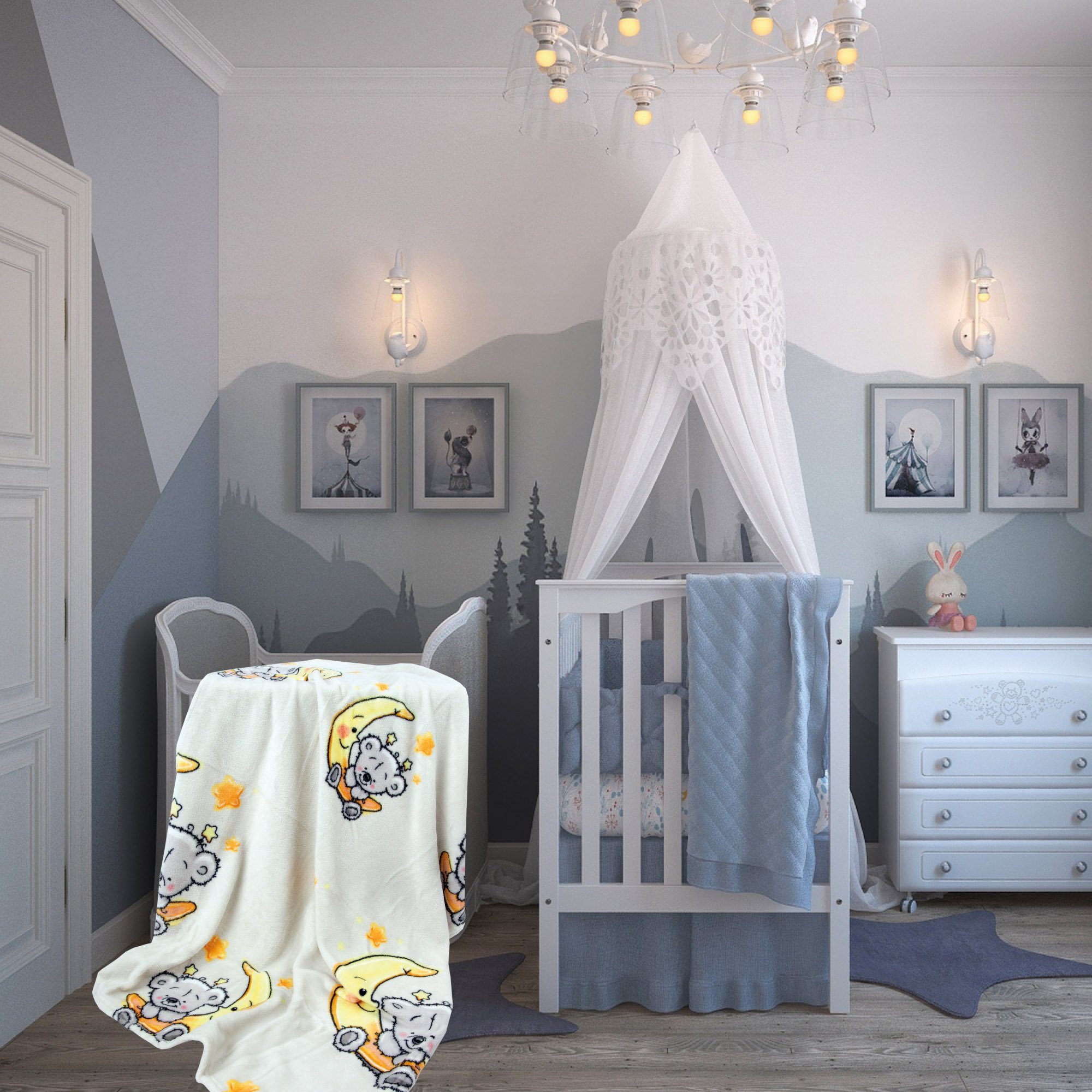 Babydecke Fleece Decke, Bestlivings, Baby Kuscheldecke 75x100 cm - vers. Motive – Bild 4 von 5