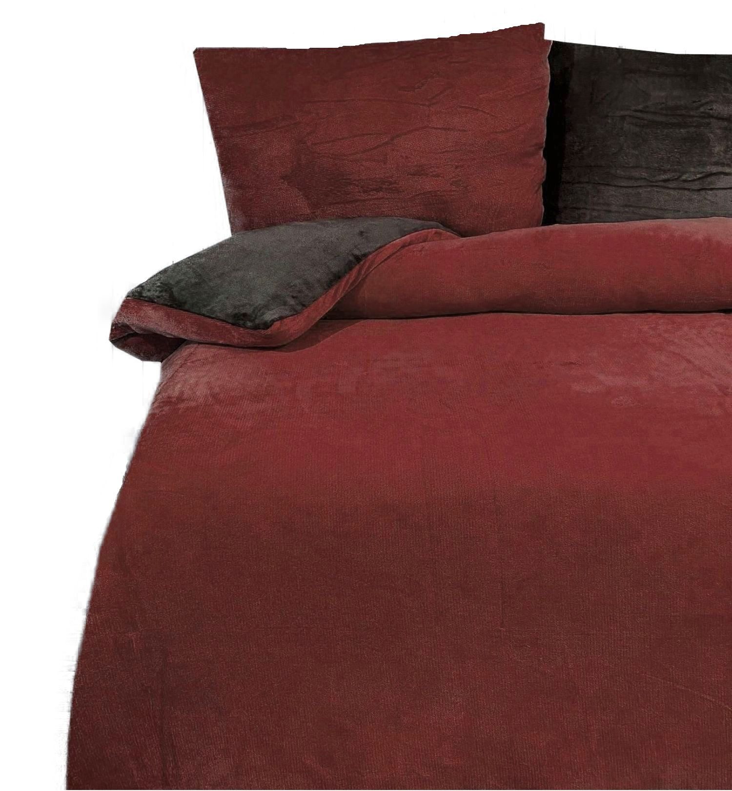 Leonado Vicenti Bettwäsche Winter Teddy Plüsch Cashmere Touch, Fleece, 2 teilig, flauschig warmes Nicky-Teddy-Plüsch, Einfarbig