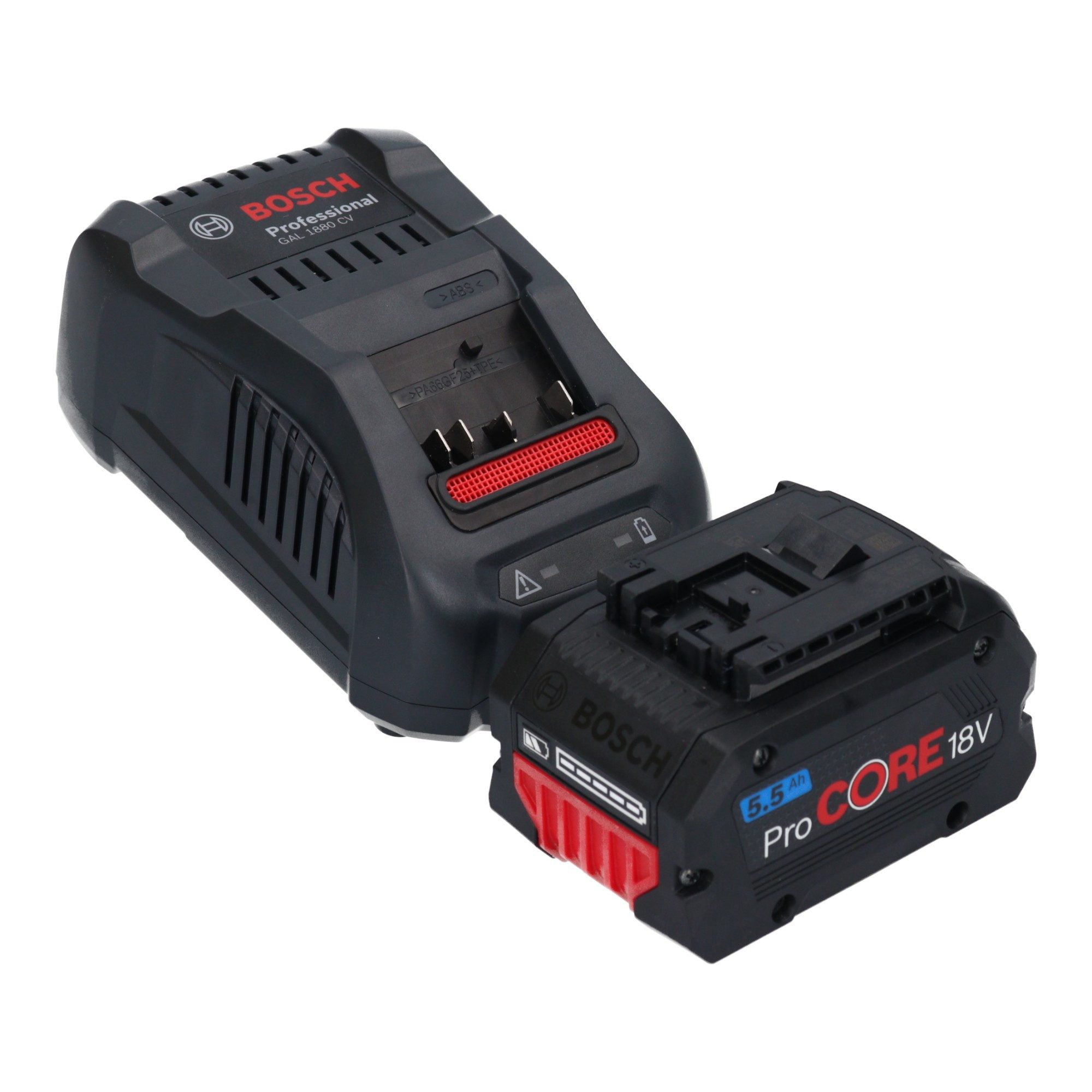 Bosch Professional Stauchkopfnagler GNH 18V-64-2 M Professional 18 V + 1x ProCORE Akku 5,5 Ah + Lader