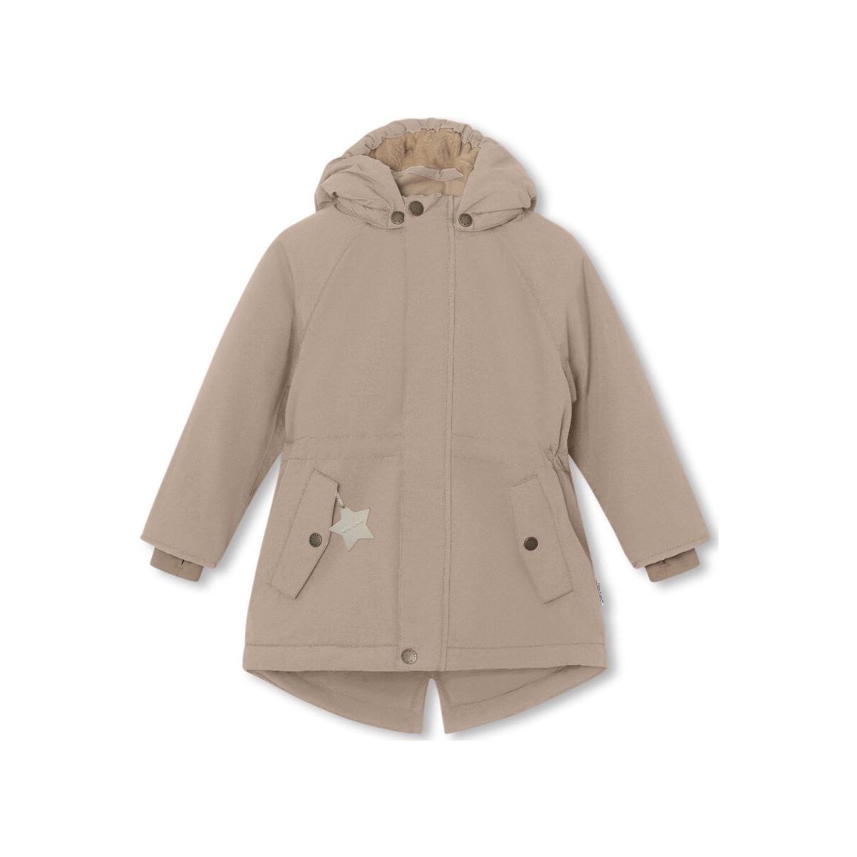 MINI A TURE Steppjacke Matvikania Fleece Lined Winter jacket. GRS Warme Winterjacke für Mädchen mit reflektierenden Details