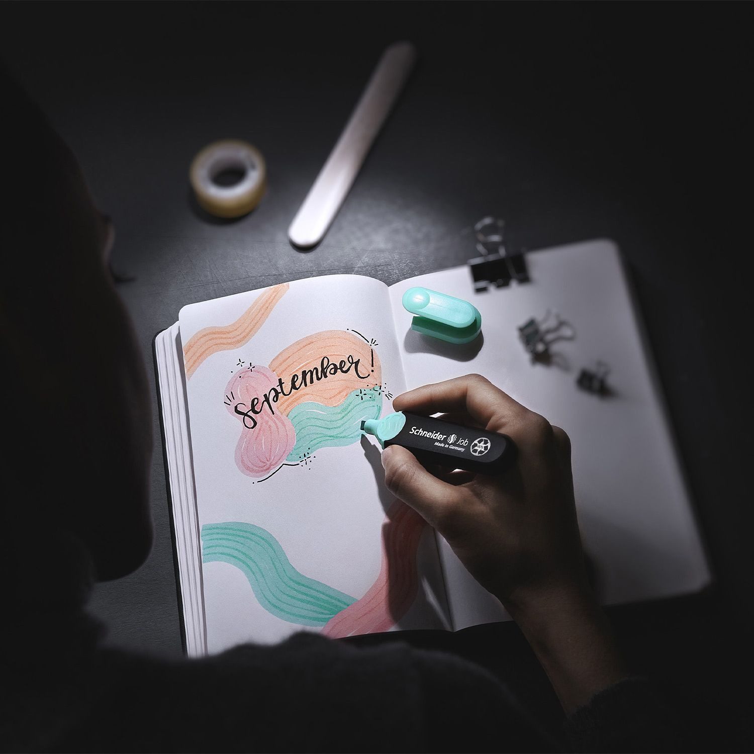 Schneider Marker Schneider Textmarker Job Pastell, (1-tlg)