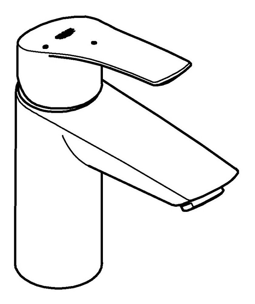 Grohe Waschtischarmatur Eurosmart Einhand mit Energie-Spar-Funktion mit versenkbarer Kette S-Size