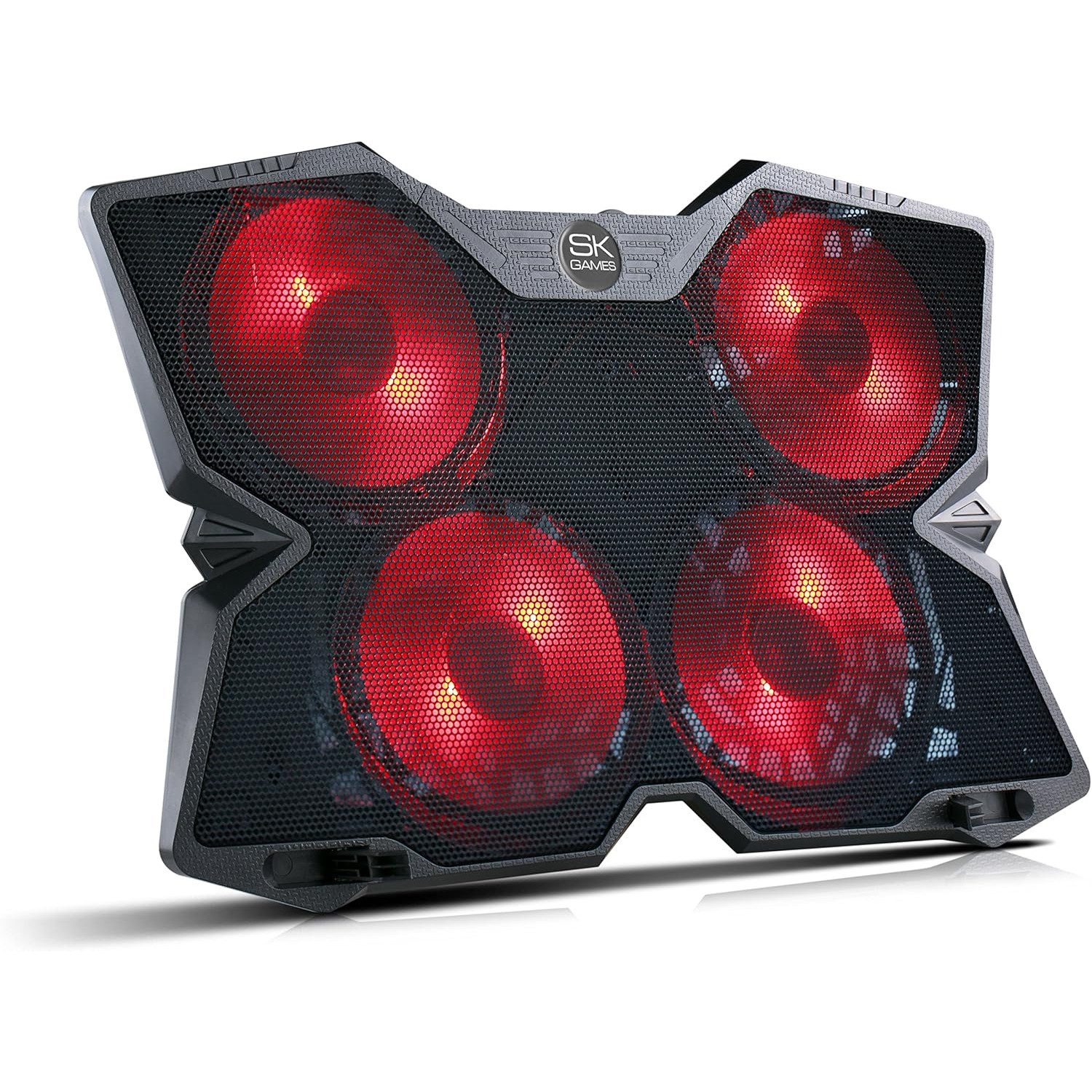 Blumax Notebook-Kühler NOTEBOOK LAPTOP KÜHLER COOLER KÜHLPAD STÄNDER 4 x LED LÜFTER