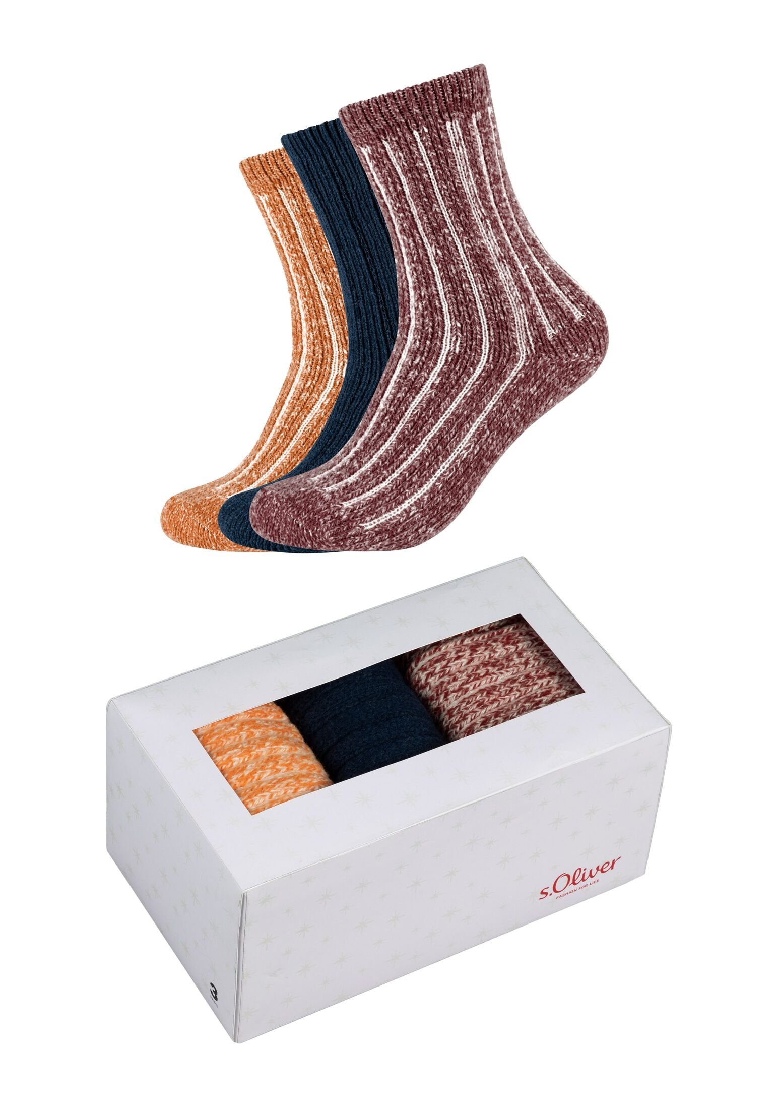 s.Oliver Socken Sockenbox 3er Pack