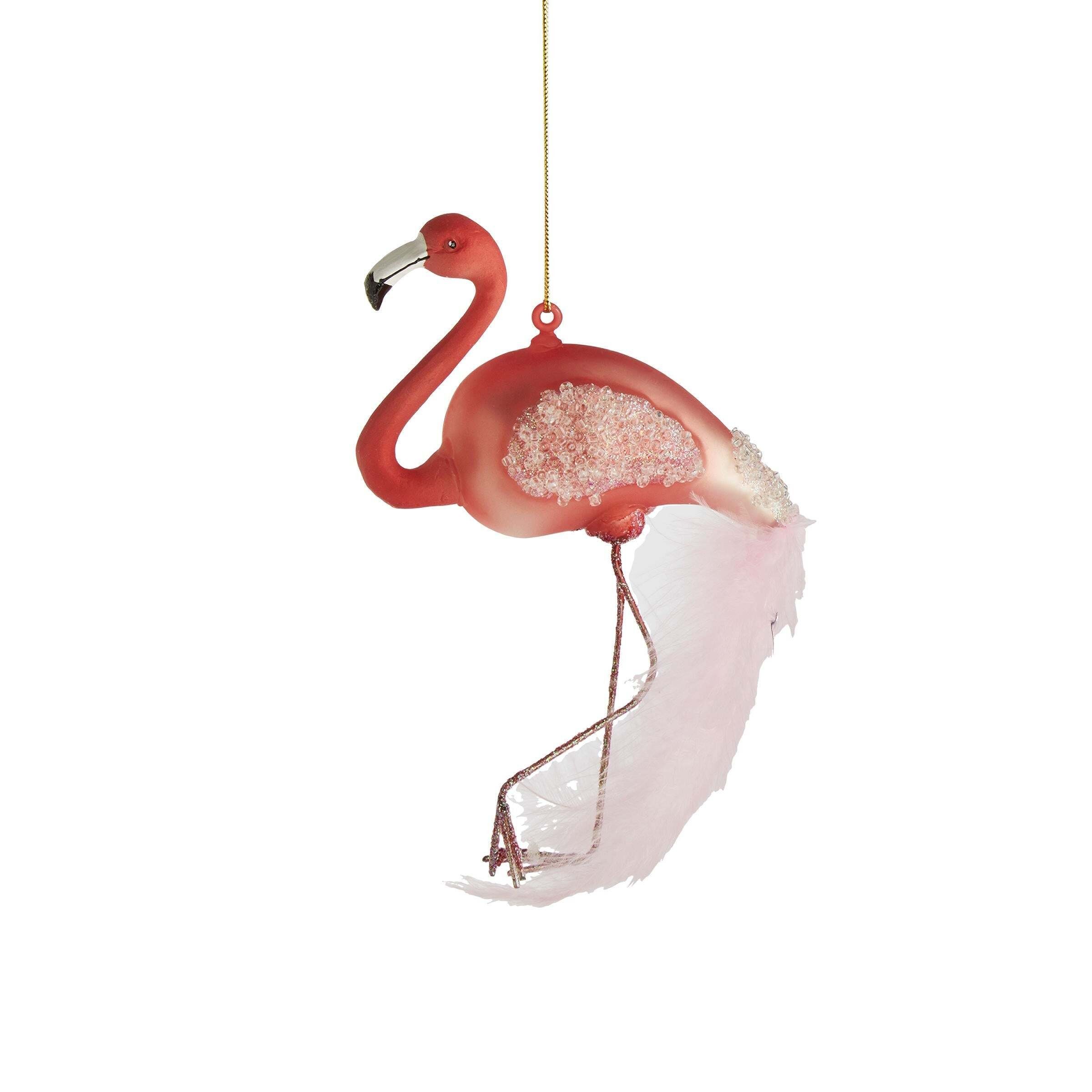 BUTLERS Weihnachtsbaumkugel HANG ON Anhänger Flamingo