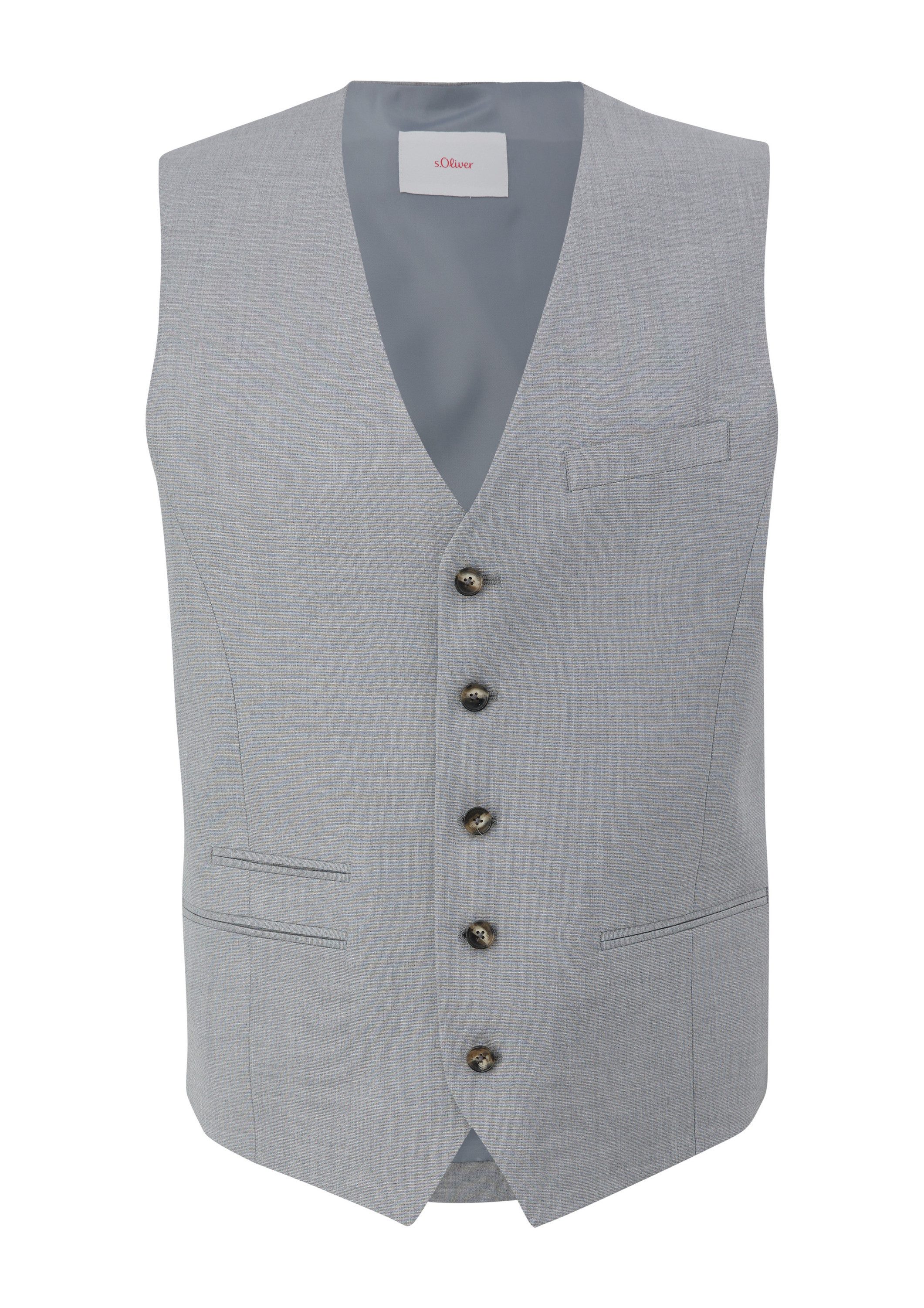 s.Oliver Jackenblazer Indoor-Weste S.ONICE Weste aus Viskosemix
