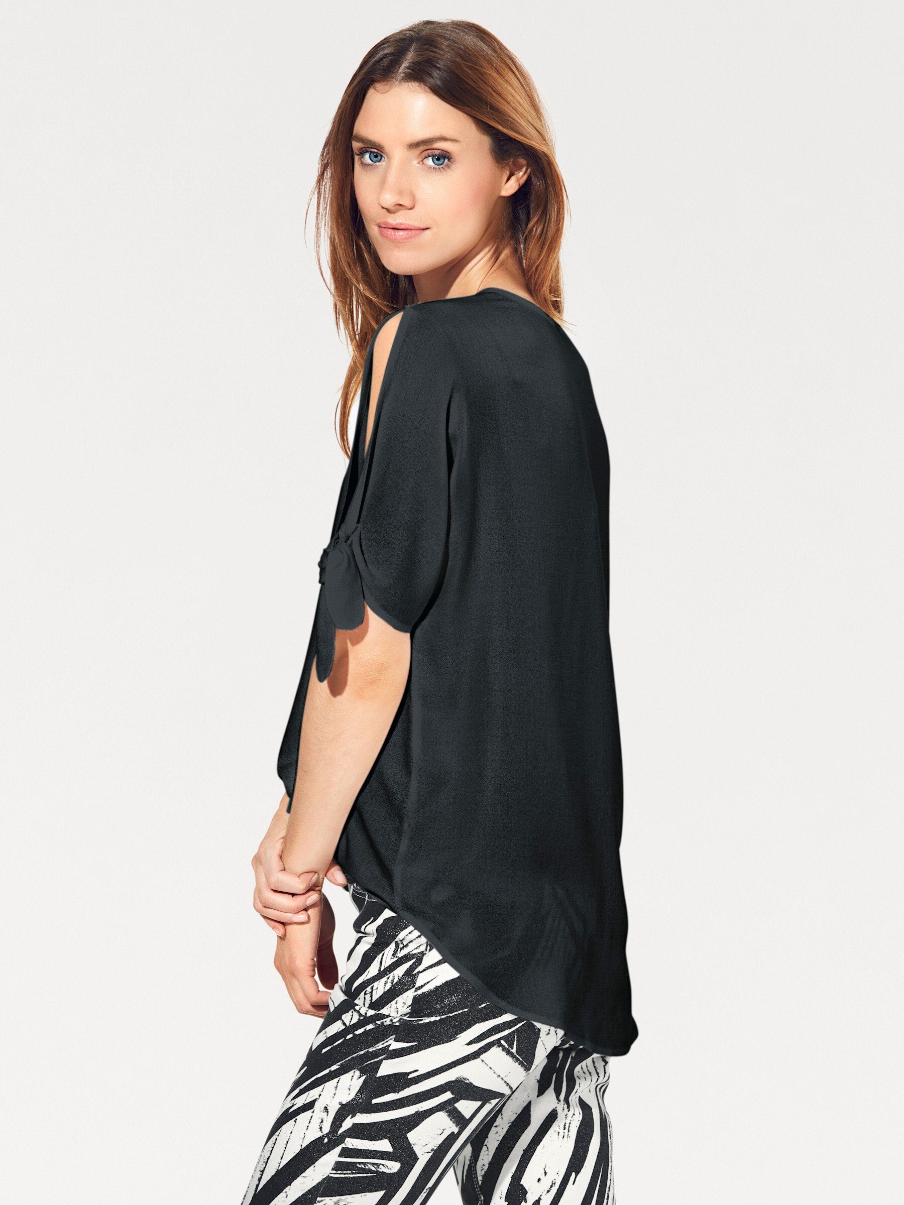 heine Klassische Bluse Schlupfbluse Kurzarm