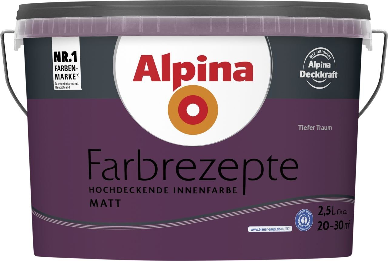 Thumbnail - Alpina Wandfarbe Alpina Farbrezepte Tiefer Traum matt 2,5 L