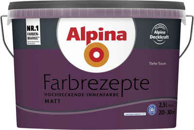 Alpina Wandfarbe Alpina Farbrezepte Tiefer Traum matt 2,5 L