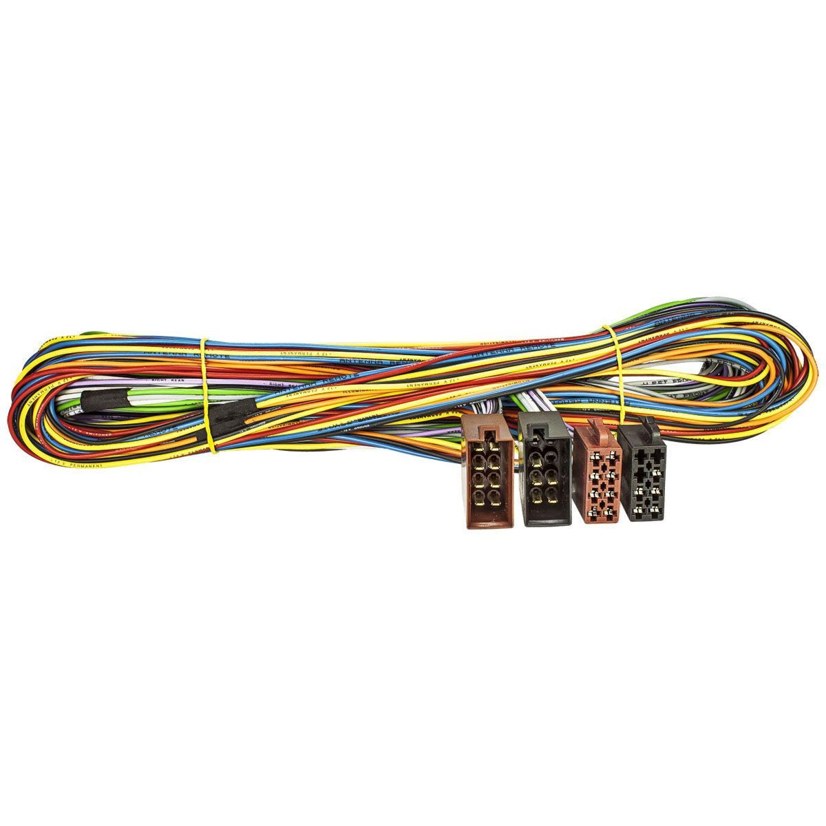 tomzz Audio Radio-Adapterkabel ISO Verlängerung Strom + Lautsprecher 500 cm ISO St KFZ-Adapter
