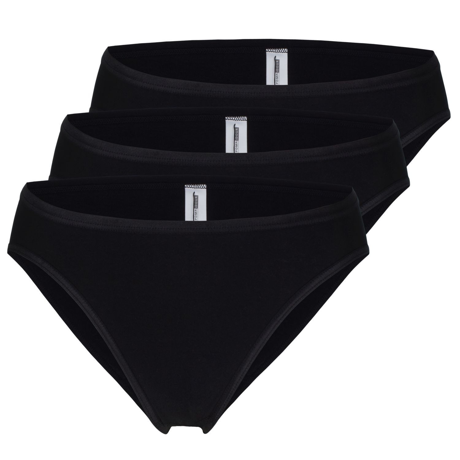 Pompadour Slip Minislip aus feiner Mako-Baumwolle, Passion, im 3er Pack