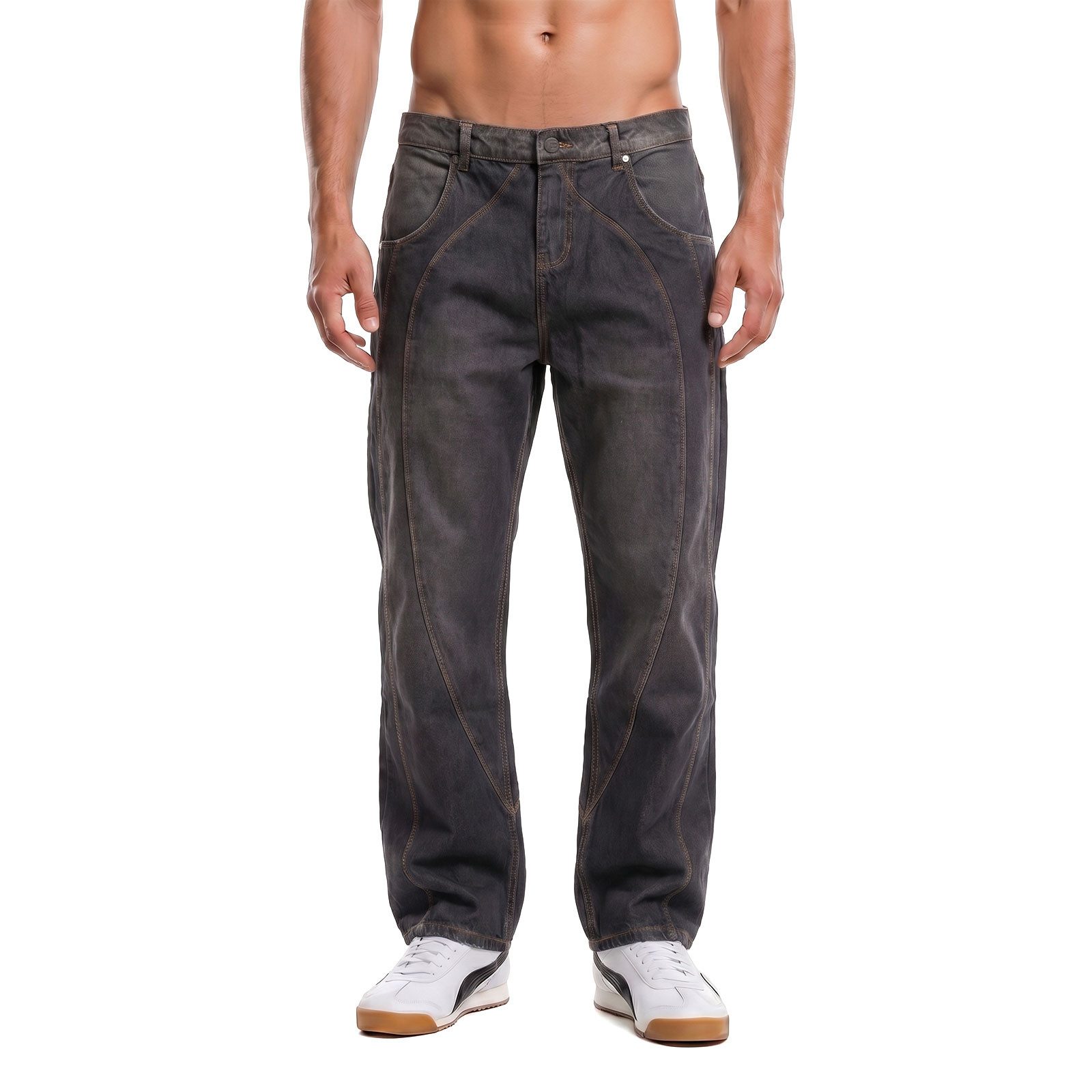 Favela Relax-fit-Jeans Jeans Favela Balloon Cutline Weiter Beinabschluss