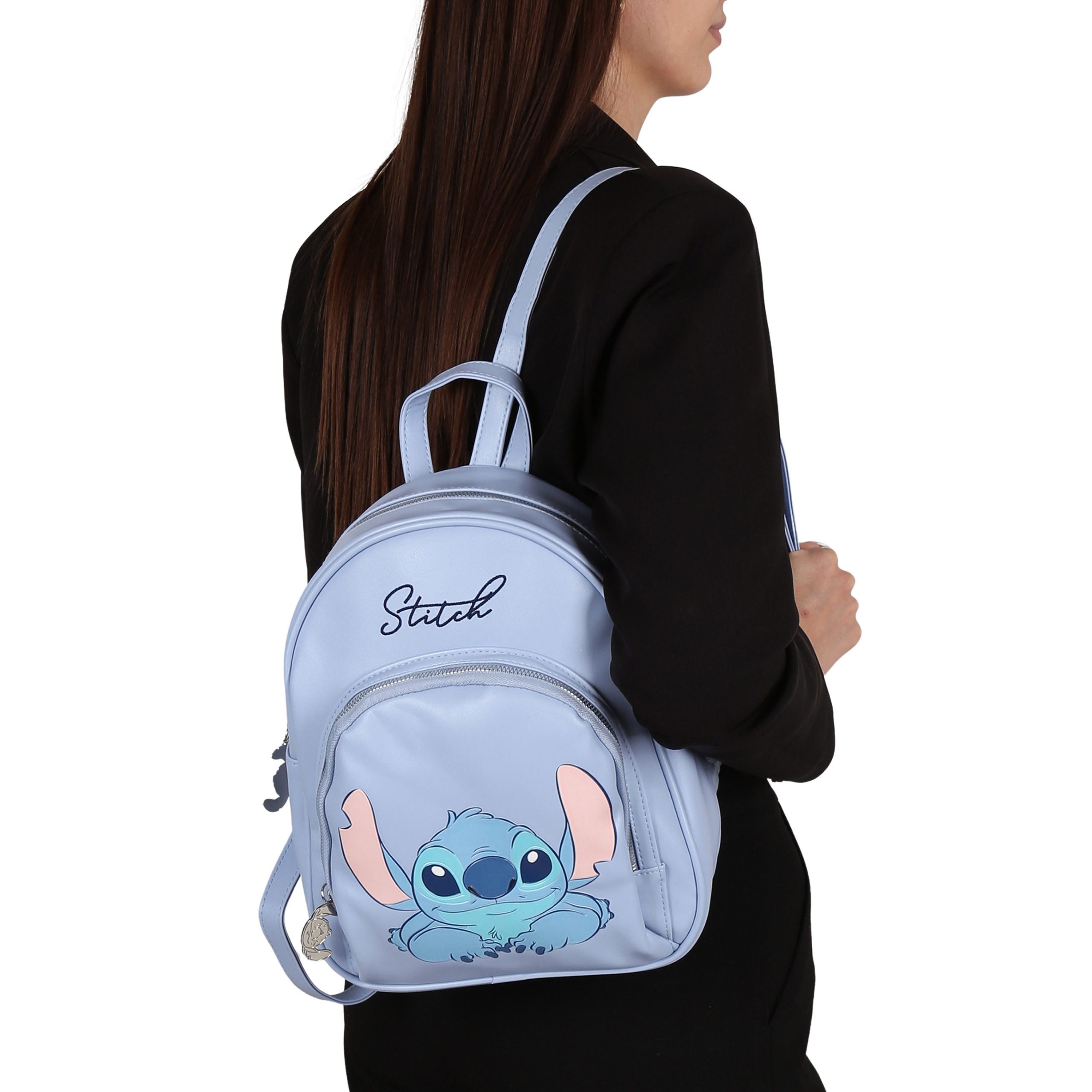 Disney Cityrucksack DISNEY Stitch Rucksack für Mädchen – 25 × 9 × 31 cm, Öko-Leder