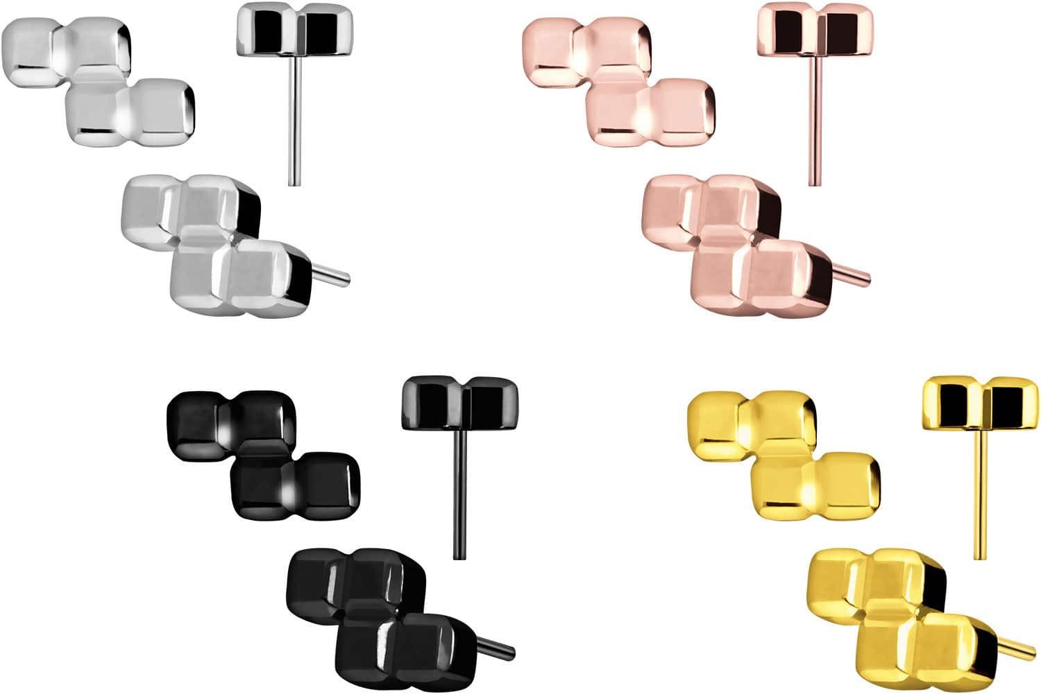 PIERCINGLINE Piercing-Set Titan Aufsatz mit Push Pin Z-FORM (Push Pins, 1-tlg)