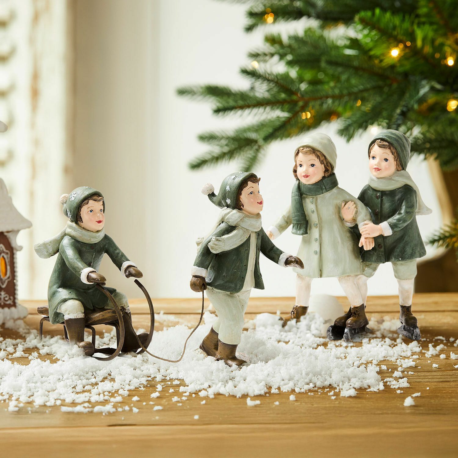 Mirabeau Weihnachtsfigur Figur 2er Set Andros grün (2er Set, 2er Set), none – Bild 2 von 5