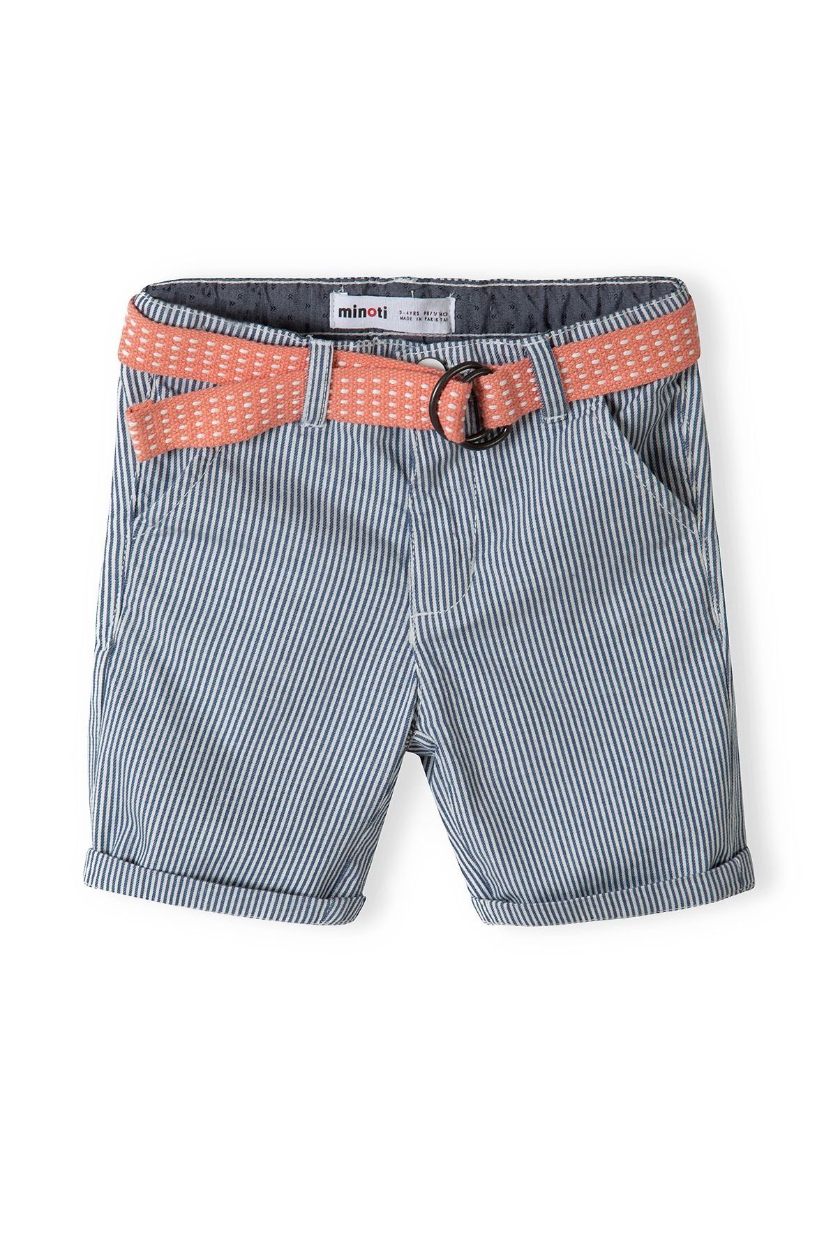 MINOTI Jeansshorts Shorts mit Gürtel (12m-8y) günstig online kaufen