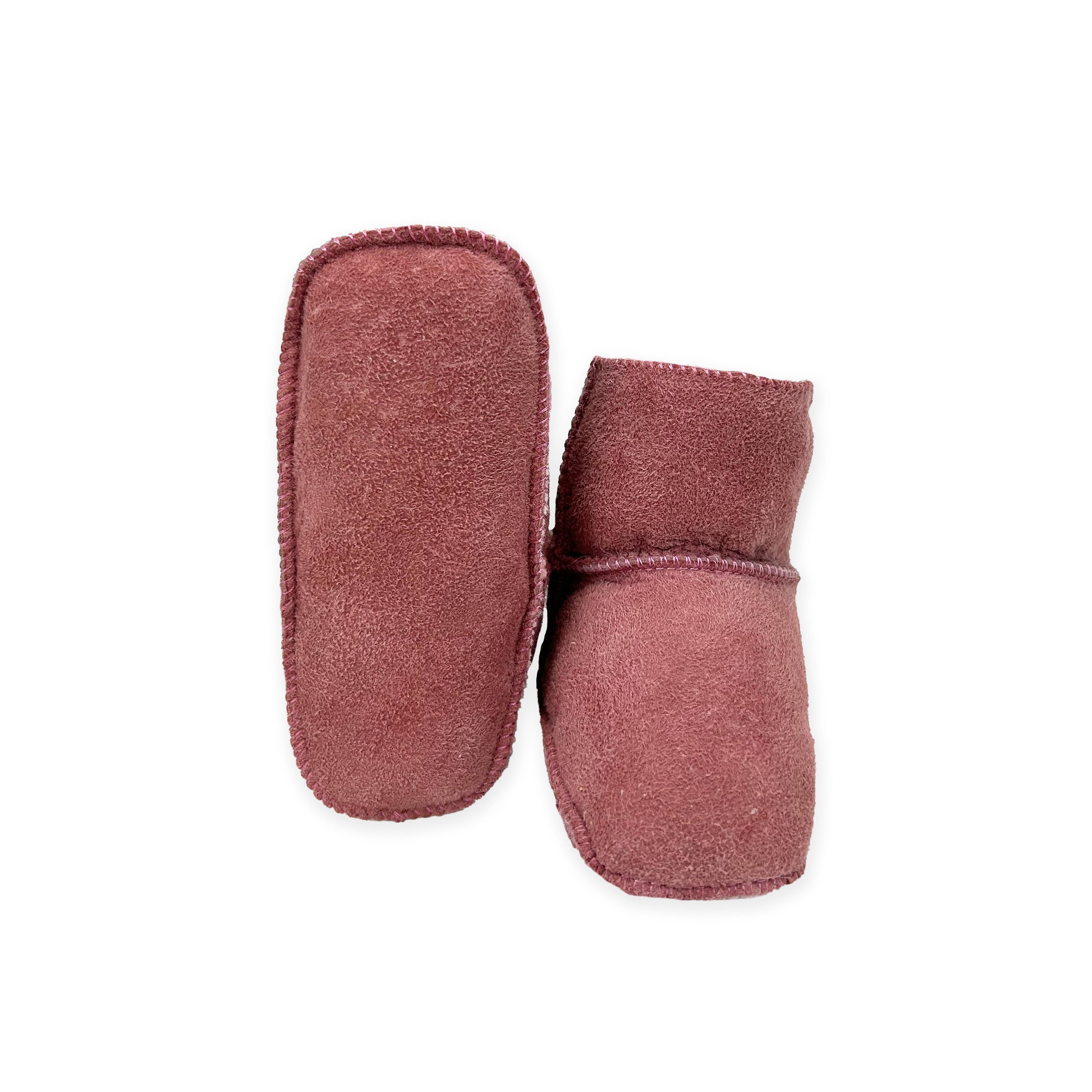 Reissner Lammfelle Babyschuhe Lammfell Modell LYON 1-Klett Babystiefel – Bild 3 von 5