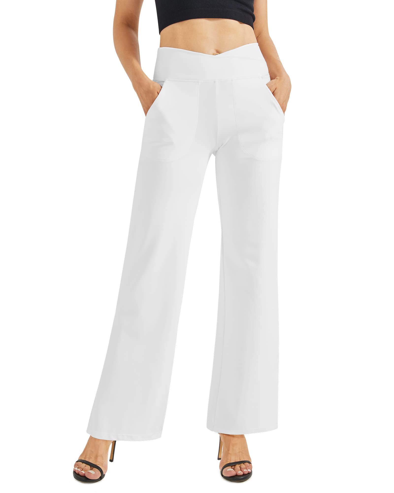 G4Free Jogginghose Damen Weite Hose Yogahose Hohe Taille Jogginghose mit Ta günstig online kaufen