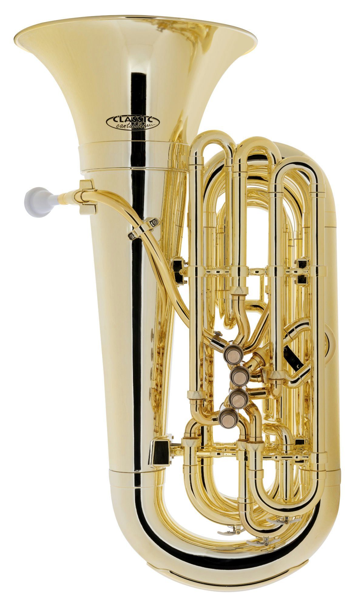 Classic Cantabile Tuba MardiBrass Kunststoff Bb Tuba, Set, Gigbag und Mundstück, Mundrohr und Maschine aus Messing