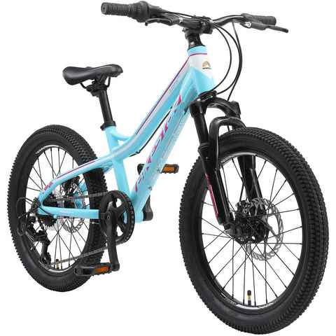 Bikestar Kinderfahrrad 20 Zoll Reifen 11 Zoll Rahmen, 7 Gang Shimano Tourney RD-TY300 Schaltwerk, Kettenschaltung, Aluminium 20 Zoll