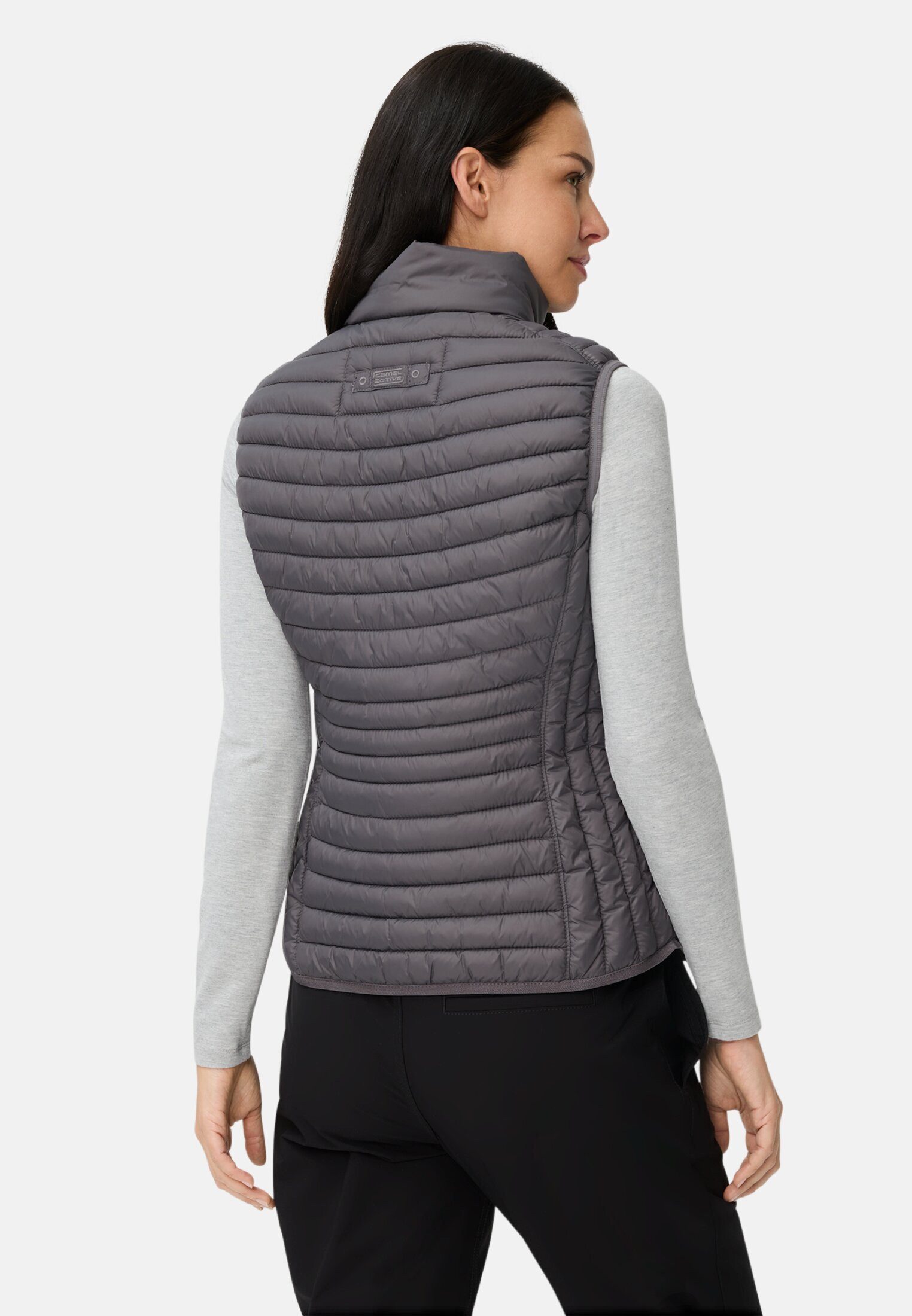 camel active Steppweste mit reflektierenden Details ärmellos Stehkragen mit günstig online kaufen