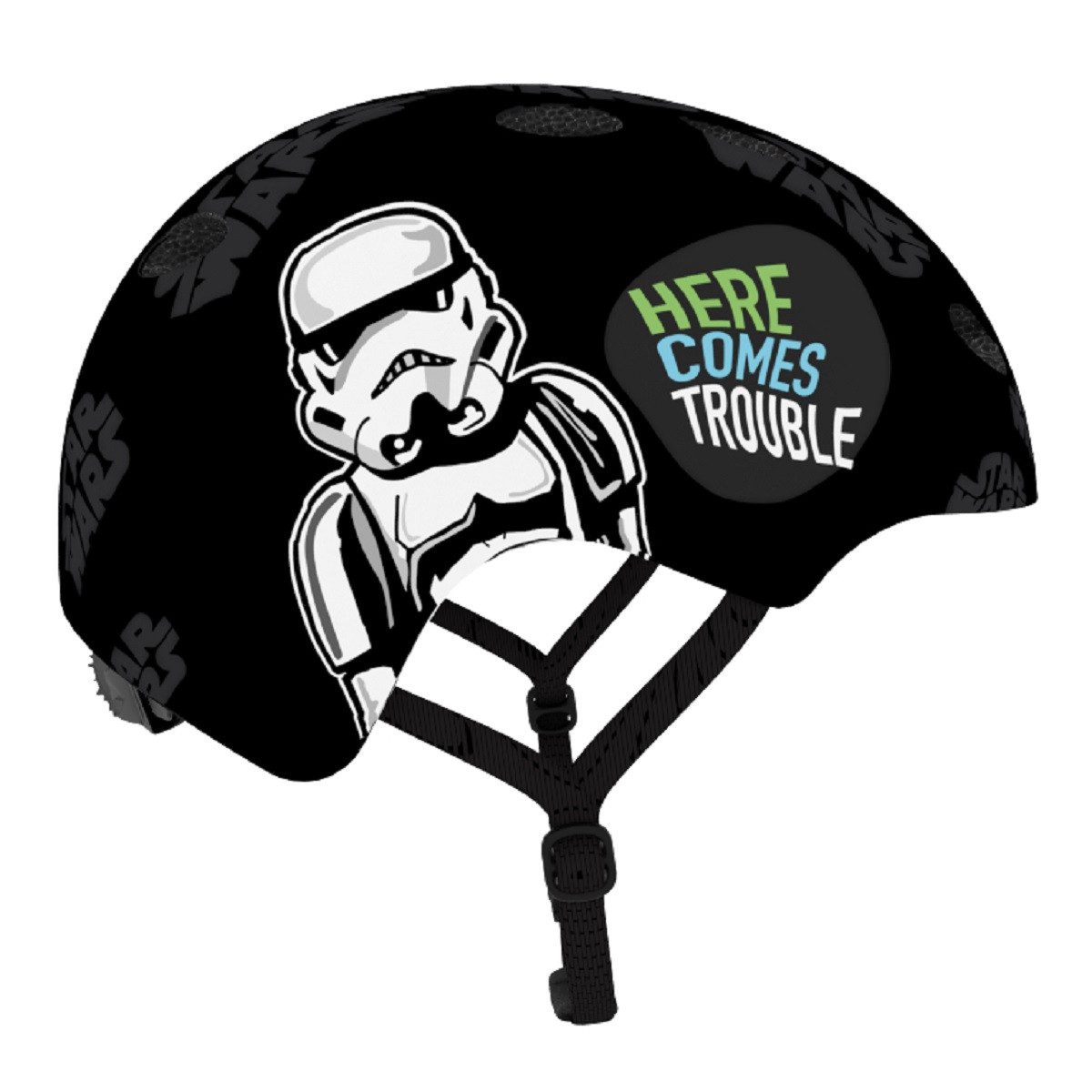 Star Wars Kinderfahrradhelm Leichter Helm für Kinder (54-58 cm) mit coolen Star Wars-Motiven