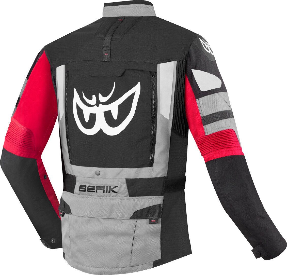 Berik Motorradjacke Dakota wasserdichte 3in1 Motorrad Textiljacke Verbindungsreißverschluss,Ellenbogenprotektoren enthalten,herausn