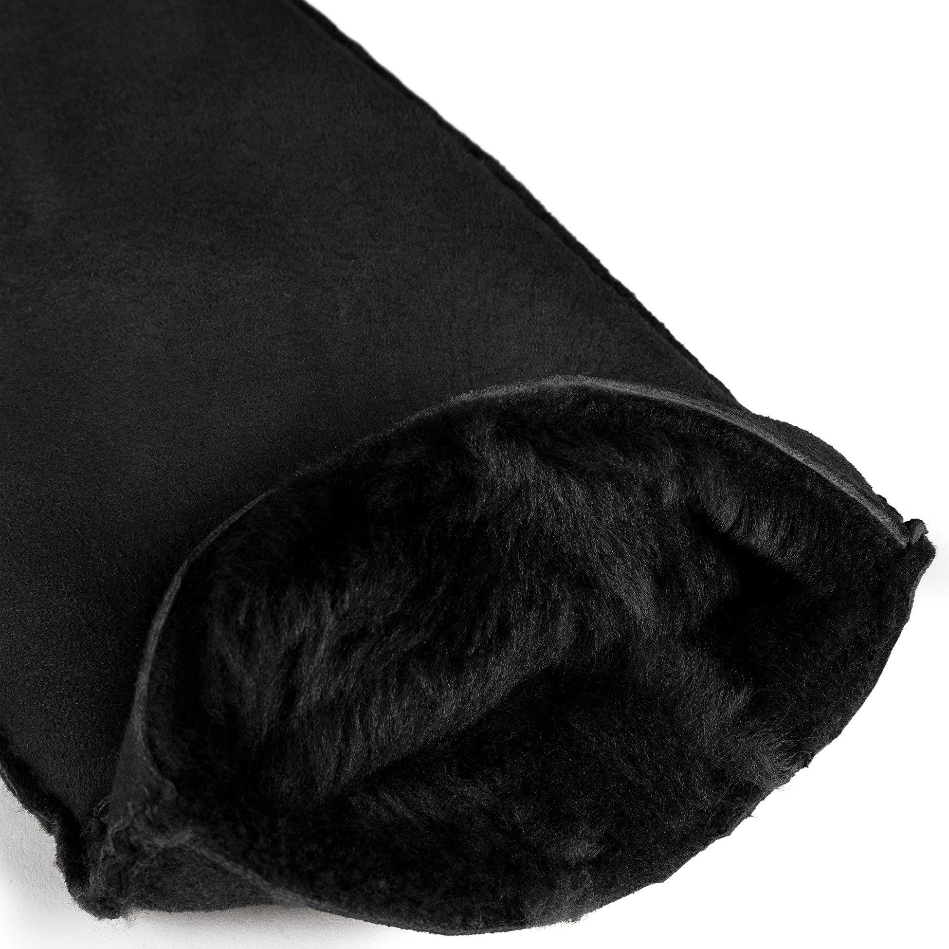 Roeckl Lederhandschuhe HELSINKI Lammfellhandschuhe mit dekorativem Bündchen