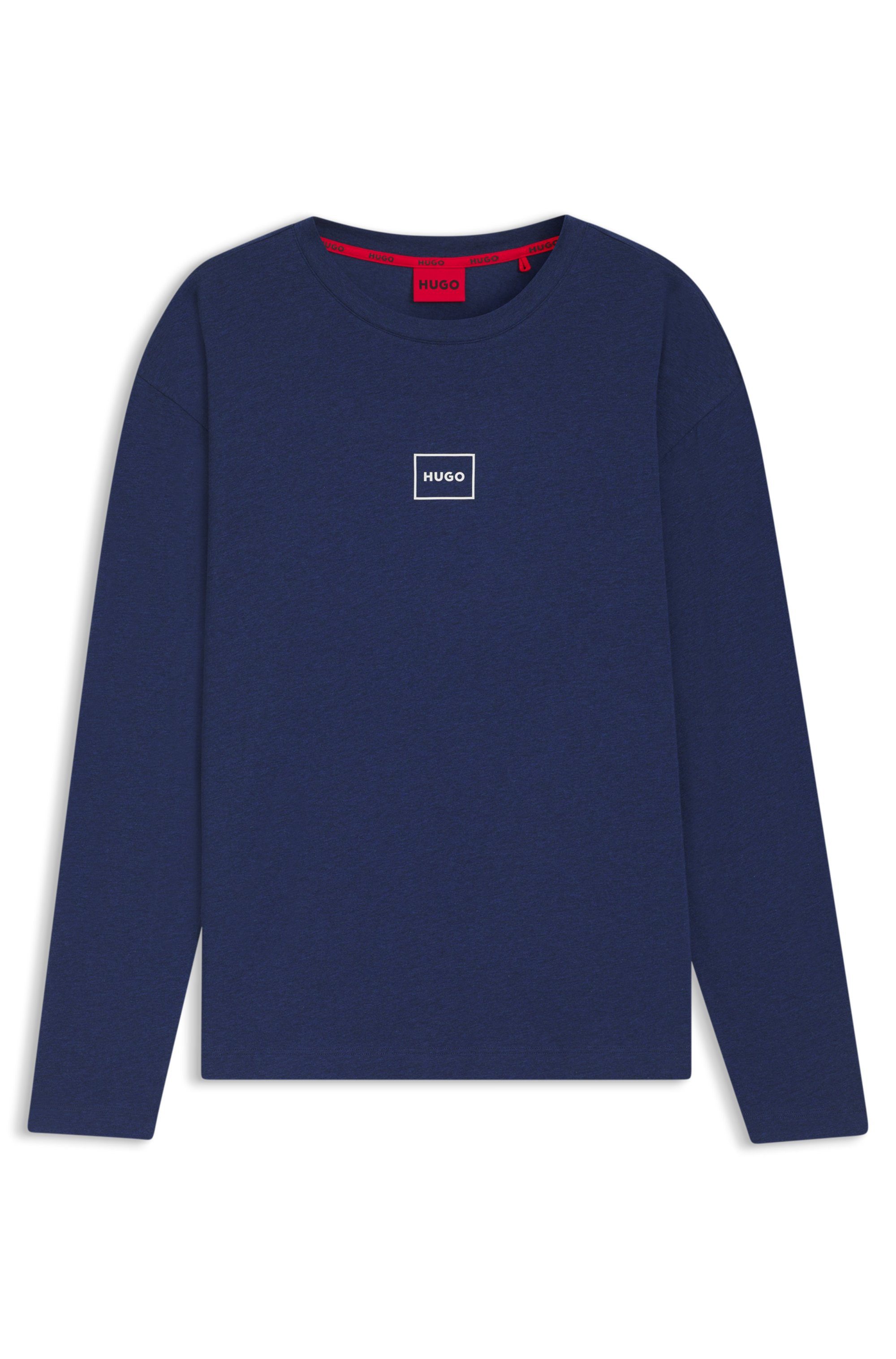 HUGO Langarmshirt T-Shirt Laze Longsleeve mit Rundhalsausschnitt – Bild 4 von 5