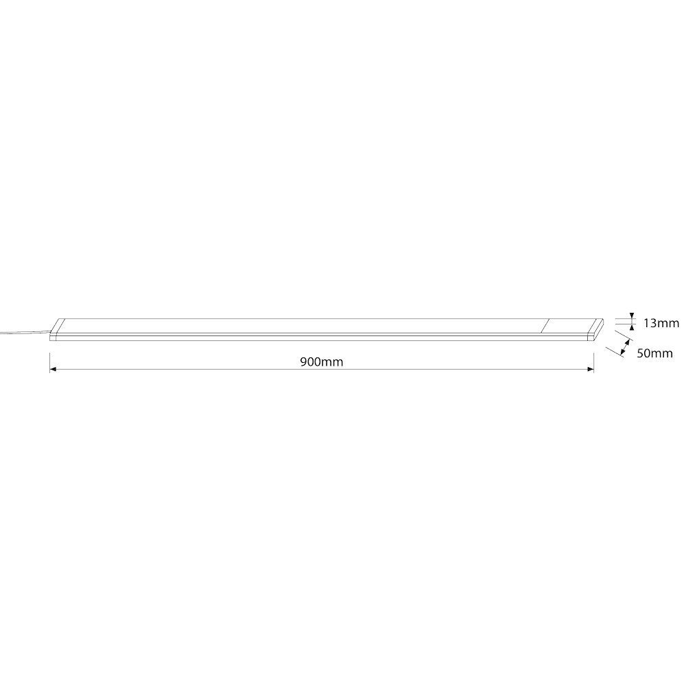SEBSON 975lm, 90cm, LED Aufbauleuchte LED 15W, Leiste warmweiß, Unterbauleuchte Lichtleiste